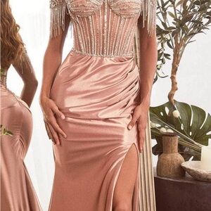 Elegant Pink Evening Gown